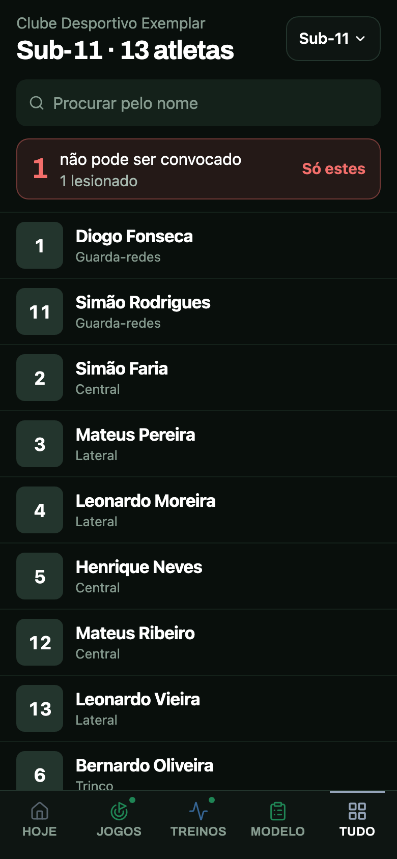 Mete um atleta novo