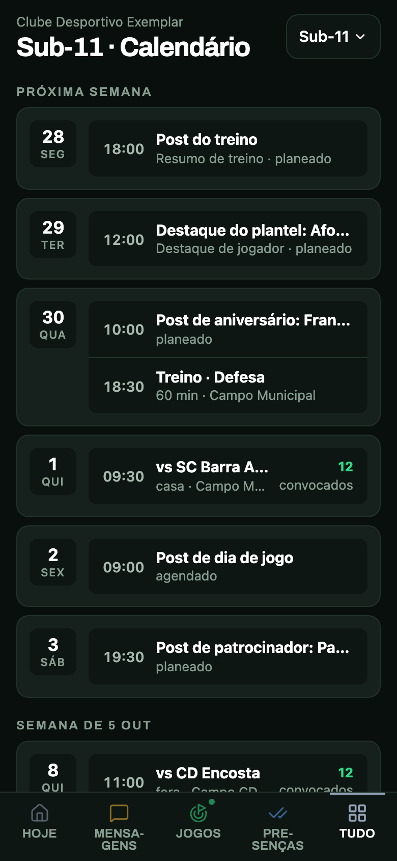 Trata do transporte do jogo